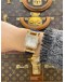 (UNUSED) AP AUDEMARS PIGUET DEVA 18K 750 YELLOW GOLD FACTORY DIAMOND REF 67421BA MOTHER OF PEARL DIAL 25MM QUARTZ WATCH