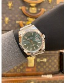 (UNUSED) 2025 ROLEX DATEJUST 41 REF 126300 MINT GREEN DIAL 41MM AUTOMATIC WATCH -FULL SET-