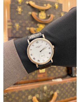 (LIKE NEW) PATEK PHILIPPE CALATRAVA 18K 750 WHITE GOLD REF 3919G WHITE ROMAN NUMERALS DIAL 33MM AUTOMATIC WATCH