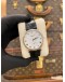 (LIKE NEW) PATEK PHILIPPE CALATRAVA 18K 750 WHITE GOLD REF 3919G WHITE ROMAN NUMERALS DIAL 33MM AUTOMATIC WATCH
