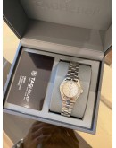 (LIKE NEW) 2011 TAG HEUER AQUARACER LADY REF WAF1414 MOTHER OF PEARL DIAL 28MM QUARTZ WATCH -FULL SET-