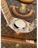 (UNUSED) 2023 ROLEX DATEJUST 36 HALF 18K 750 ROSE GOLD REF 126231 SILVER PALM DIAL 36MM AUTOMATIC WATCH -FULL SET-