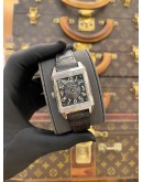 2011 JAEGER-LECOULTRE REVERSO SQUADRA LADY DUETTO DIAMOND REF Q7058420 SILVER GUILLOCHE DIAL BLACK DIAL 42MM X 28.8MM AUTOMATIC WATCH -FULL SET-
