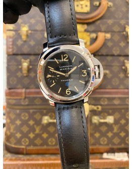 (LIKE NEW) 2018 PANERAI LUMINOR MARINA REF PAM631 BLACK DIAL 44MM AUTOMATIC WATCH -FULL SET-