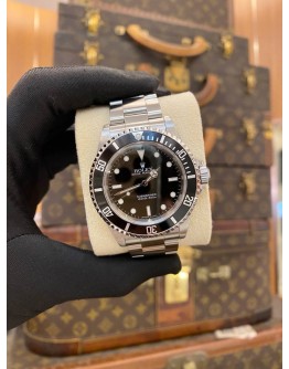 (LIKE NEW) 2006 ROLEX SUBMARINER BLACK 14060 BLACK DIAL 40MM AUTOMATIC WATCH