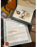 (LIKE NEW) ROLEX LADY DATEJUST HALF 18K 750 YELLOW GOLD JUBILEE 69173 WHITE COMPUTER DIAMOND DIAL 26MM AUTOMATIC WATCH
