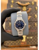 (LIKE NEW) 2023 TAG HEUER CARRERA LADY DATE WBN2411 BLUE DIAL 29MM AUTOMATIC WATCH
