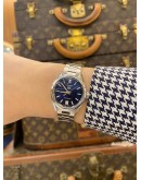 (LIKE NEW) 2023 TAG HEUER CARRERA LADY DATE WBN2411 BLUE DIAL 29MM AUTOMATIC WATCH