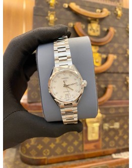 (LIKE NEW) 2024 TAG HEUER CARRERA LADY CALIBRE 9 DATE REF. WBN2412 MOTHER OF PEARL DIAMOND DIAL 29MM AUTOMATIC WATCH