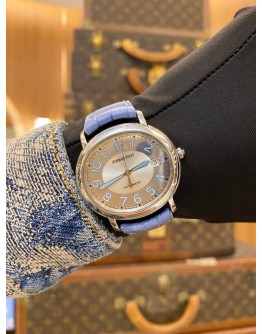 (LIKE NEW) 2005 AUDEMARS PIGUET MILLENARY BLUE EDITION REF. 77216ST SILVER DIAL 39MM X 35MM AUTOMATIC WATCH