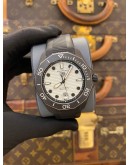 (LIKE NEW) 2021 TAG HEUER AQUARACER PROFESSIONAL 300M REF. WBP201D BLACK PVD WHITE GLOW-IN-THE-DARK DIAL 43MM AUTOMATIC WATCH