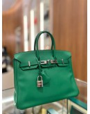 HERMES BAMBOU SWIFT BIRKIN 25 PLATINUM HARDWARE