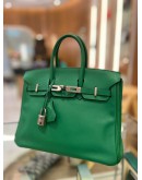 HERMES BAMBOU SWIFT BIRKIN 25 PLATINUM HARDWARE