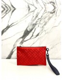 VERSACE FABRIC SLIM POUCH IN RED