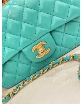 2019 CHANEL CLASSIC RECTANGULAR MINI SINGLE FLAP GOLD HARDWARE SLING BAG FULL SET