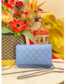 (LIKE NEW) 2021 CHANEL WOC WALLET ON CHAIN CAVIAR LEATHER FULL SET