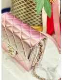 2022 CHANEL GRADIENT METALLIC IRIDESCENT LIMITED EDITION FLAP BAG MICROCHIP
