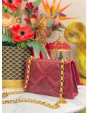 CHANEL CC FLAP MINI RARE LIZARD LIMITED EDITION CHAIN BAG GHW
