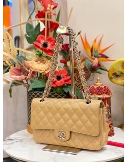 CHANEL CLASSIC MEDIUM DOUBLE FLAP SILVER CHAIN BAG