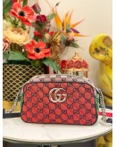 (LIKE NEW) GUCCI MONOGRAM MULTICOLOR QUILTED CANVAS CAMERA BAG FULL SET