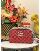 (LIKE NEW) GUCCI MONOGRAM MULTICOLOR QUILTED CANVAS CAMERA BAG FULL SET