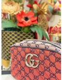 (LIKE NEW) GUCCI MONOGRAM MULTICOLOR QUILTED CANVAS CAMERA BAG FULL SET