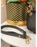(LIKE NEW) 2024 LOUIS VUITTON MULTI POCHETTE ACCESSOIRES BI-COLOR CARAMEL BLACK MONOGRAM EMPREINTE LEATHER SHOULDER BAG