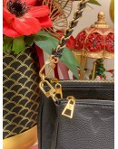 (LIKE NEW) 2024 LOUIS VUITTON MULTI POCHETTE ACCESSOIRES BI-COLOR CARAMEL BLACK MONOGRAM EMPREINTE LEATHER SHOULDER BAG