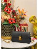 (LIKE NEW) 2024 LOUIS VUITTON METIS WALLET ON CHAIN IN BLACK MONOGRAM EMPREINTE LEATHER FULL SET