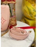 (LIKE NEW) 2023 MICROCHIP LOUIS VUITTON MINI BUMBAG IN GRADIENT PINK MONOGRAM EMPREINTE LEATHER FULL SET