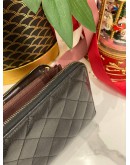 CHANEL CLASSIC ZIPPED LONG WALLET IN BLACK CAVIAR LEATHER GHW