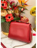 (LIKE NEW) GUCCI SOHO INTERLOCKING RED CHAIN BAG 