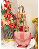 COACH ALIE SADDLE CROSSBODY BAG IN SIGNATURE CANVAS IN PINK