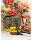 (LIKE NEW) MICROCHIP LOUIS VUITTON LIMITED EDITION MONOGRAM NANO CHALK BAG BLACK HARDWARE -FULL SET-