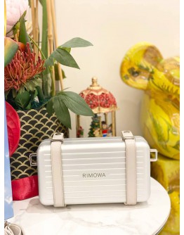 (LIKE NEW) CHRISTIAN DIOR X RIMOWA ALUMINIUM PERSONAL CLUTCH ON STRAP CROSSBODY BAG FULL SET