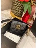 (LIKE NEW) 2020 CHANEL 19 FLAP COIN PURSE WITH CHAIN 