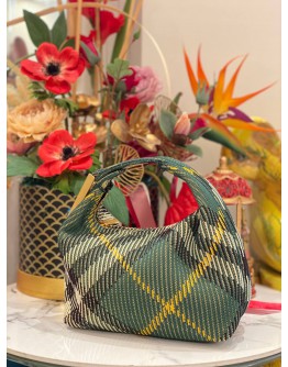 (LIKE NEW) BURBERRY MINI PEG DUFFLE BAG IN IVY 
