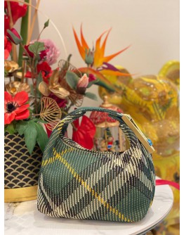 (LIKE NEW) BURBERRY MINI PEG DUFFLE BAG IN IVY 