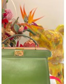 FENDI PEEKABOO ISEEU EAST-WEST TOP HANDLE NAPPA LEATHER BAG 