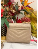 (LIKE NEW) YSL SAINT LAURENT MATELASSE CALFSKIN LEATHER TOY LOULOU CROSSBODY BAG 