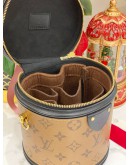 (LIKE NEW) LOUIS VUITTON CANNES IN BROWN MONOGRAM REVERSE CANVAS & BLACK CALF LEATHER