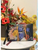 FENDI X NOEL FIELDING CLUTCH IN BLACK AND MULTICOLOR -FULL SET-