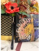 FENDI X NOEL FIELDING CLUTCH IN BLACK AND MULTICOLOR -FULL SET-