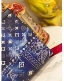LOUIS VUITTON M81442 POCHETTA VOYAGE MM MONOGRAM BLUE BANDANA PATTERN CLUTCH