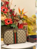 (LIKE NEW) GUCCI GG SUPREME OPHIDIA CAMERA BAG FULL SET