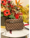 LOUIS VUITTON SAINT PAUL POCHETTE IN BROWN DAMIER EBENE CANVAS 