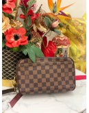 LOUIS VUITTON SAINT PAUL POCHETTE IN BROWN DAMIER EBENE CANVAS 