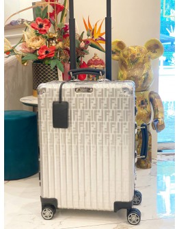(LIKE NEW) FENDI X RIMOWA ALUMINUM CABIN CASE TROLLEY LUGGAGE