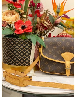 LOUIS VUITTON SOLOGNE BROWN MONOGRAM CANVAS CROSSBODY BAG