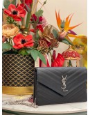 (LIKE NEW)YVES SAINT LAURENT CASSANDRE ENVELOPE CHAIN WALLET